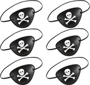 Occhialino da pirata con protezione per gli occhi, maschera a forma di teschio, 3D, elastico, in plastica, regolabile, adatto per feste di compleanno e feste tematiche