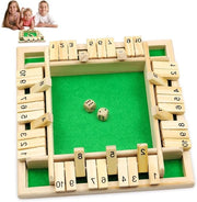 Scatola a cassetti in legno premium - gioco da tavolo in legno per 1-4 giocatori - tavolo da gioco in legno verde