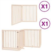 Cancello per Cani Pieghevole 6 Pannelli 480 cm Legno di Pioppo CFW4453368