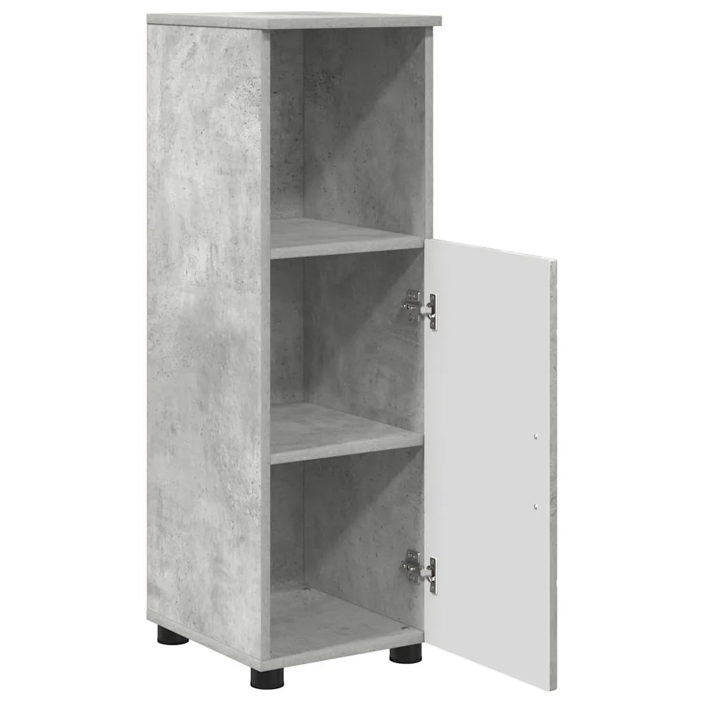 Set di mobili per il bagno con cassetto 3 pcs Grigio cemento