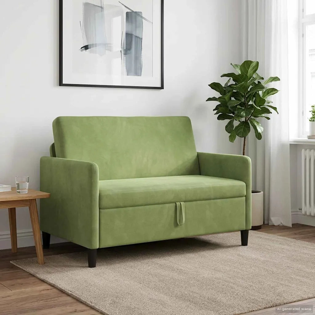 Divano con Storage Verde chiaro 122 x 78 x 87 cm Poliestere 42036908