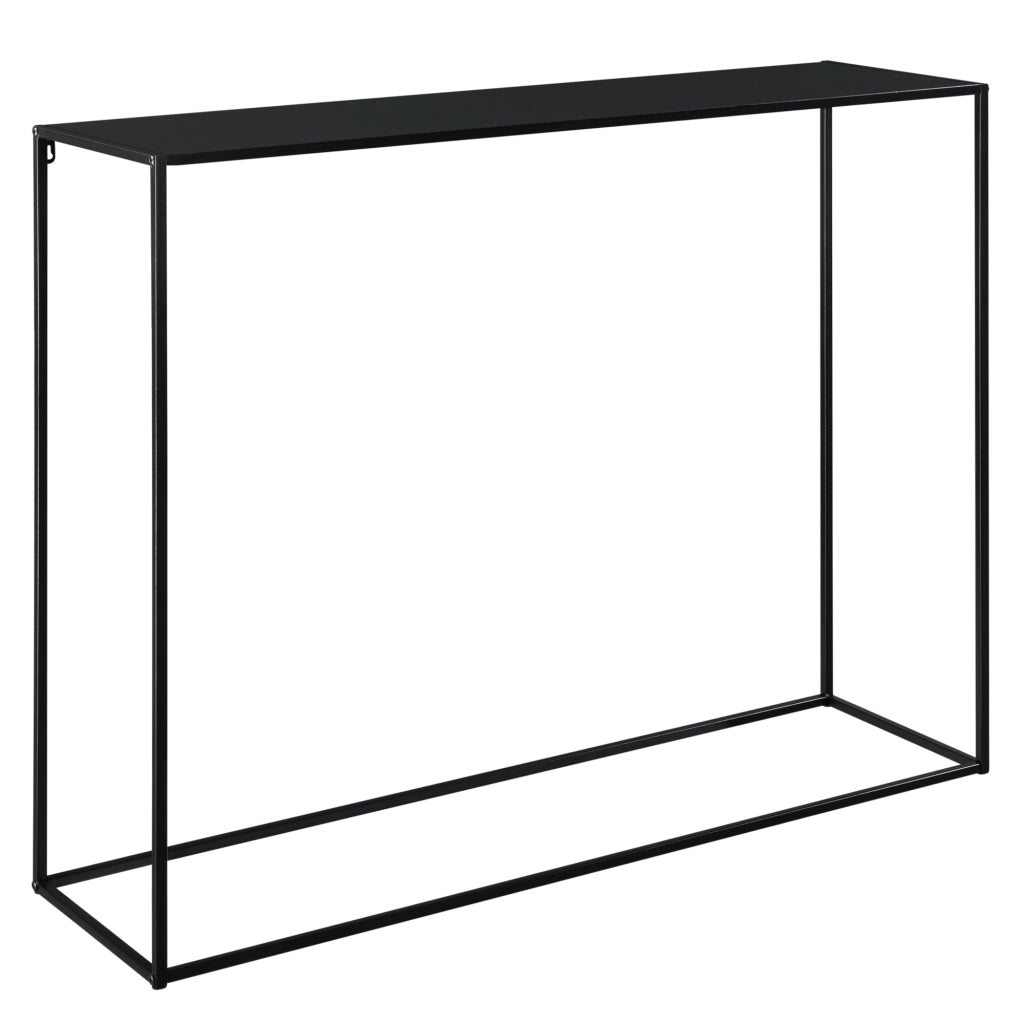 Tavolo a Consolle in Metallo 92x115x32 cm Tavolo da Appoggio - Nero [en.casa]