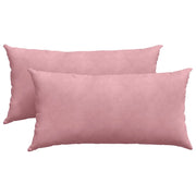 Cuscini da Divano 2 pz | Cuscini per sedie Rosa 80 x 40 cm Tessuto in Cords