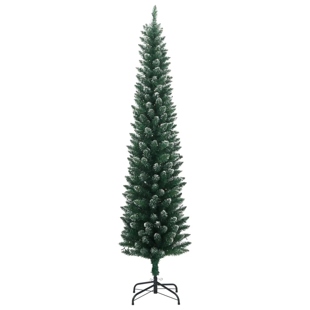 Albero di Natale | Decorazioni natalizie Artificiale Sottile con 300 LED 180 cm