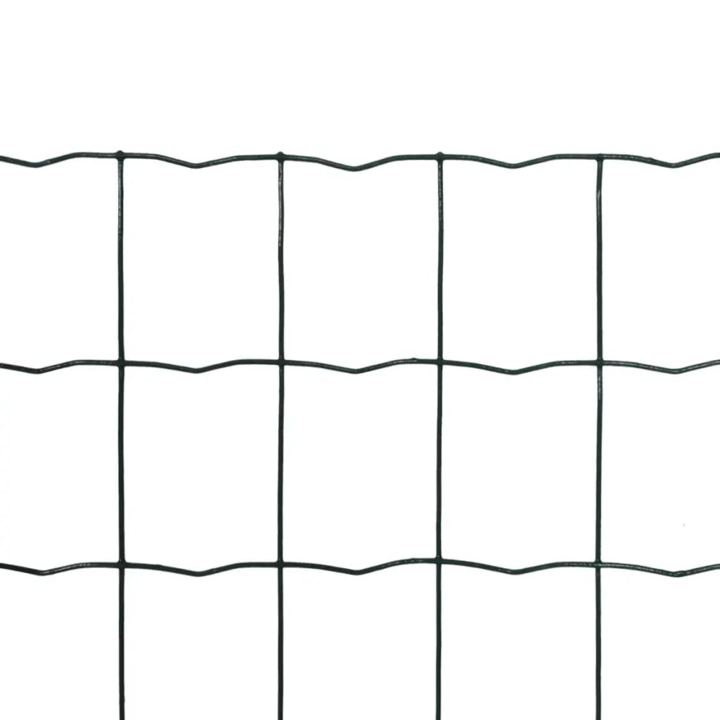 Recinzione Europea in Acciaio 25 x 1,0 m Verde 140579