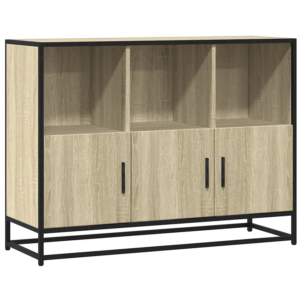 Credenza Rovere Sonoma 100x35x76 cm in Legno Multistrato