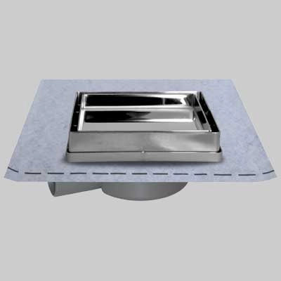 CHIUSINO 13 X 13 CON PORTAPIASTRELLA E GUAINA  cm 13x13  guaina 1x1     STAMPLAST