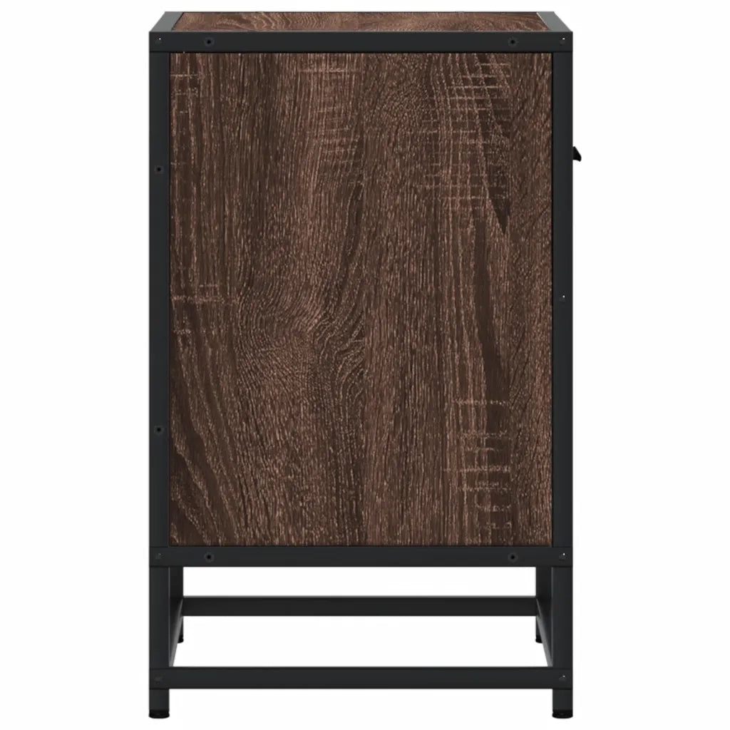 Comodini Rovere Marrone 2 pz 40x31x50 cm in Truciolato 848693