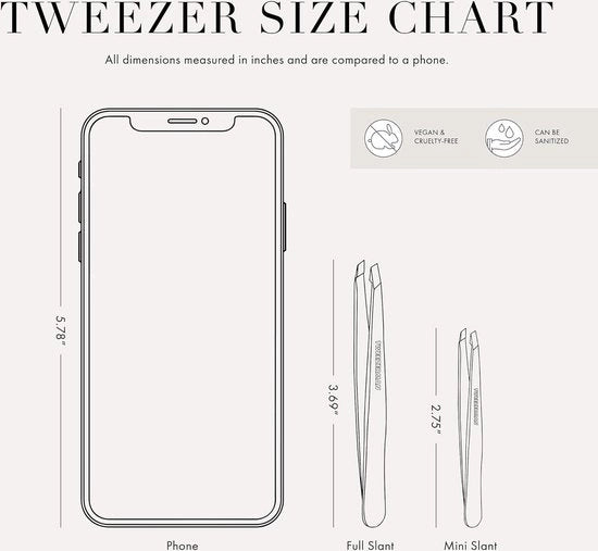 Pincetta Blu Notte - Esclusivo Mini Slant con Alta Qualità