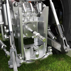 Boccola albero cardanico 175 mm Attacco albero scanalato 1 3/8" 21D Albero uscita 1 3/4" 6D Trattore