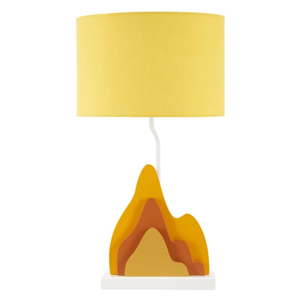 Lampada da Tavolo VKH121, Arancione, Metallo, 30x30x57 cm