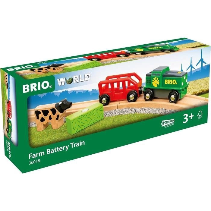 Brio Trenino agricolo a batteria - circuito in legno