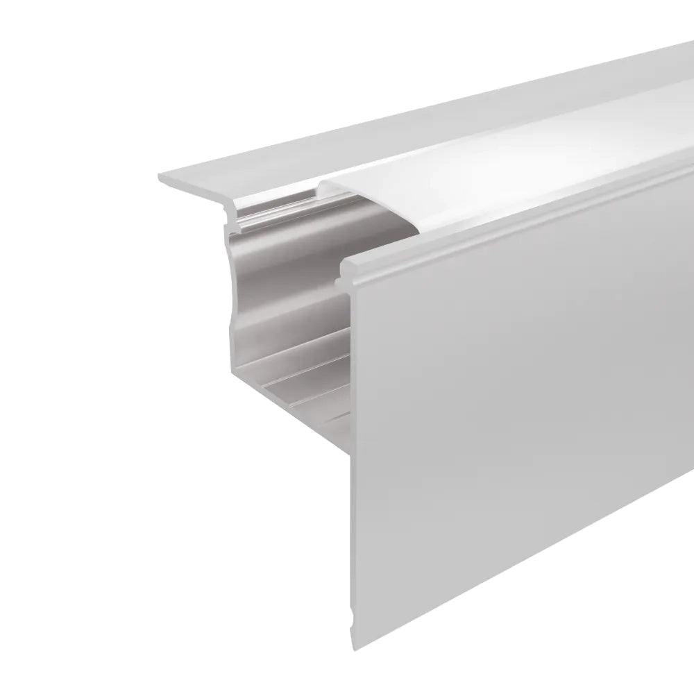 Profilo angolare in alluminio silver da incasso 1mt per cartongesso per striscia led