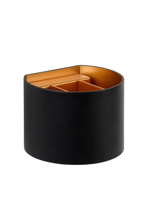 Lucide XIO applique in alluminio nera oro G9 LED 4W 2700K