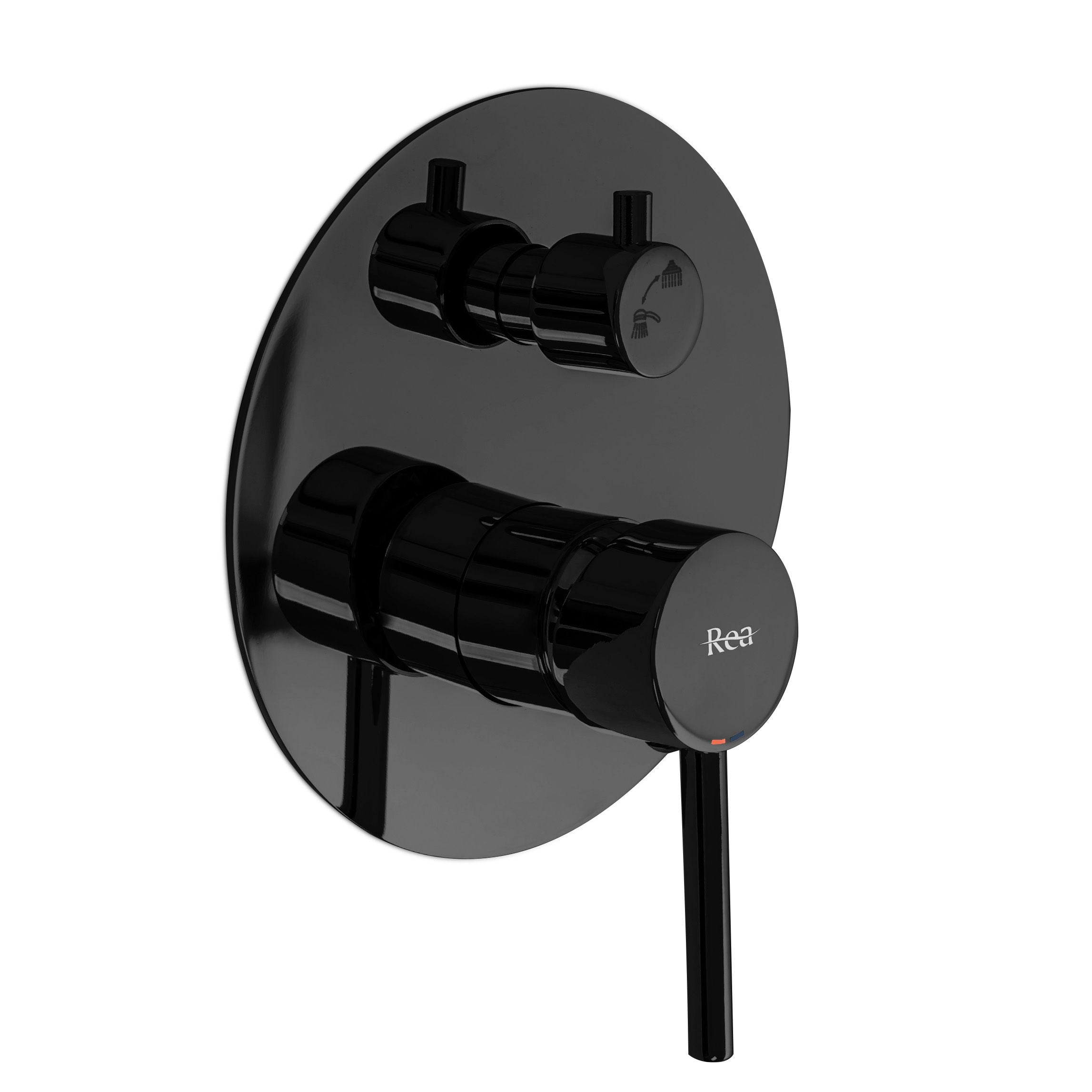 Set Doccia Da Incasso Rea Lungo Black Metallic + Box