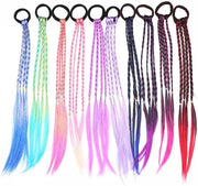 Trecce Colorate per Ragazze | 10 pezzi Twist con Cintura Elastica