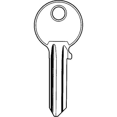 CHIAVE PIATTA CISA 01310.00 ORIGINALE - OTTONE NICHELATO CS206- 10 pezzi