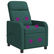 Poltrona Massaggiante Verde Scuro Tessuto 42034944