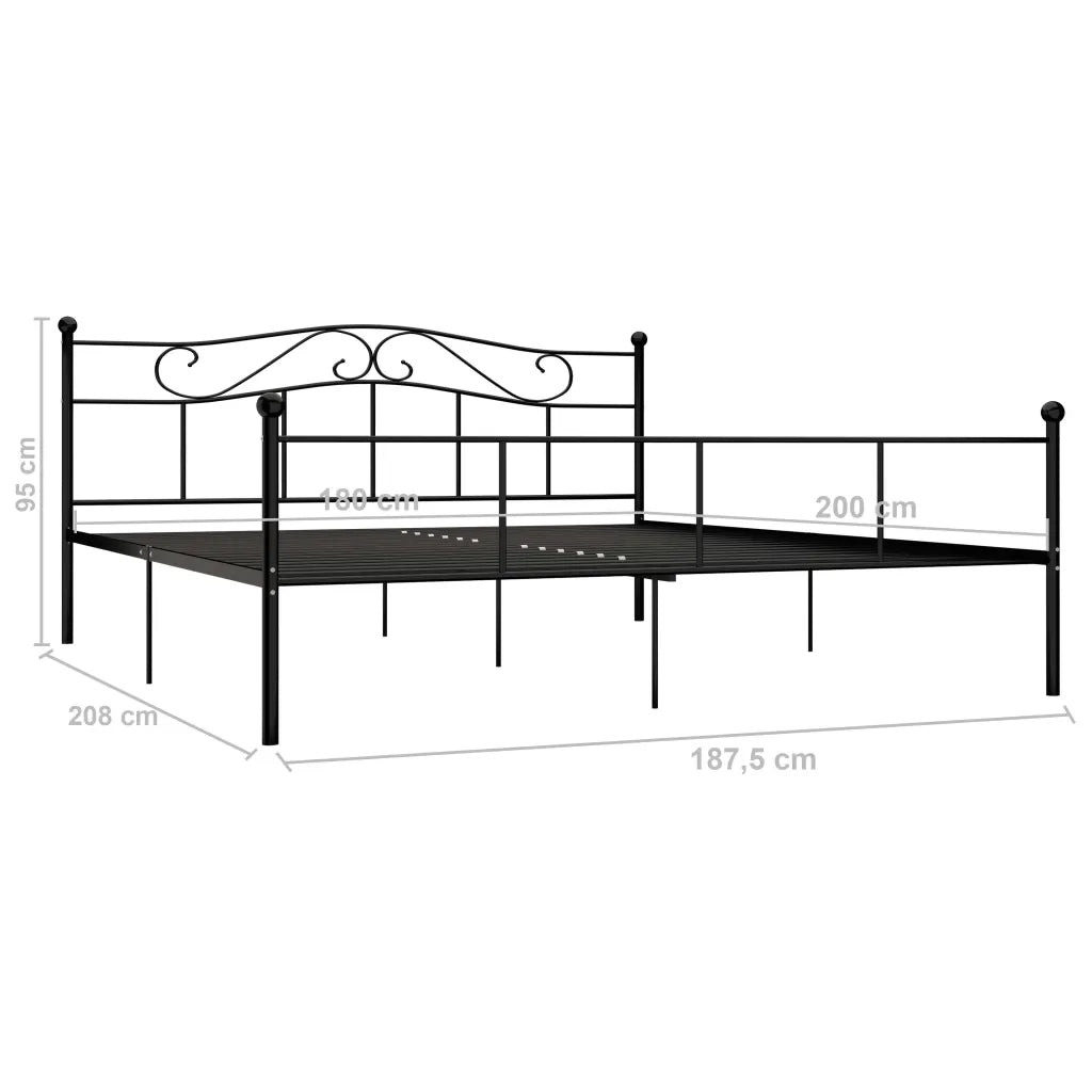 Giroletto Nero in Metallo 180x200 cm 284528