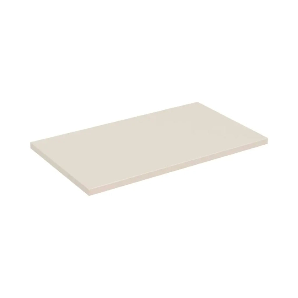 Set da bagno TORNADO beige: mobile sotto lavabo 80cm + piano per lavabo + lavabo da appoggio marrone rotondo