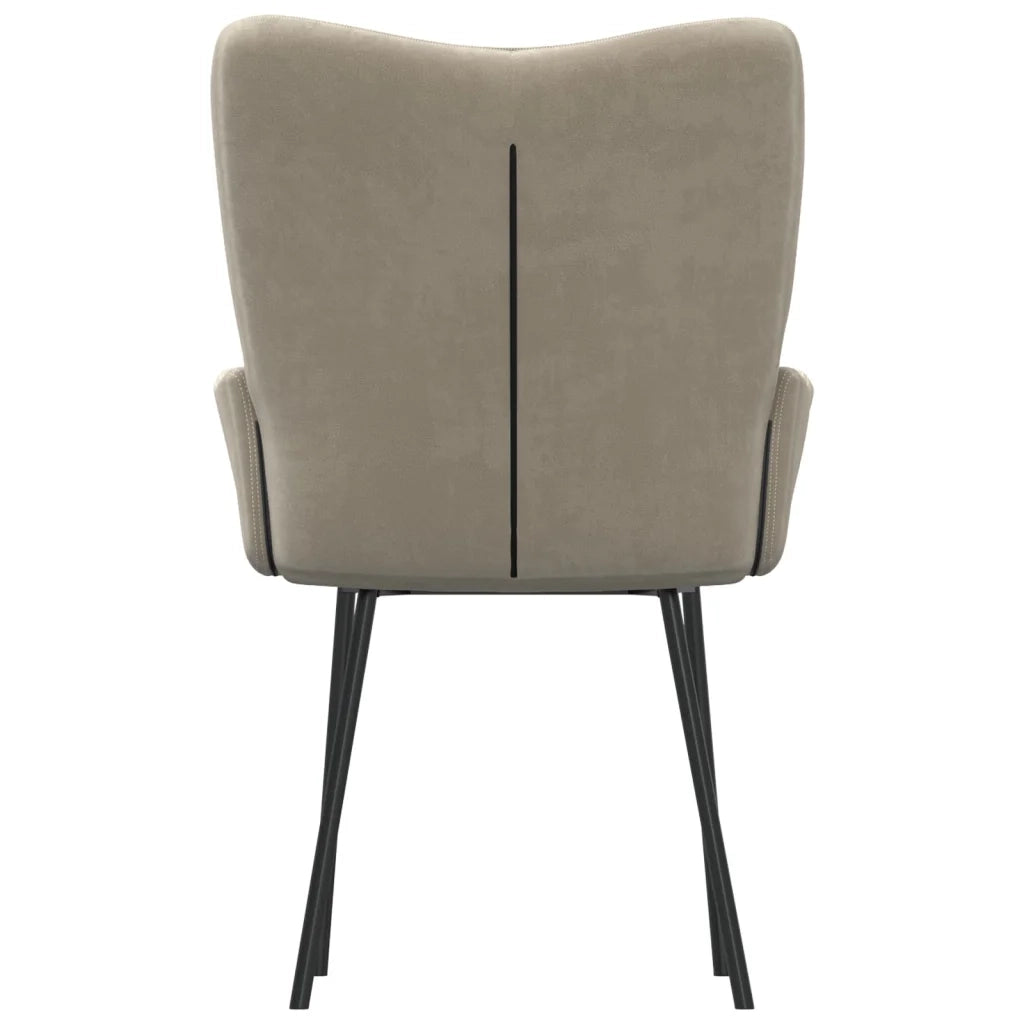 Sedie da Pranzo 2 pz Grigio Chiaro in Velluto 344886