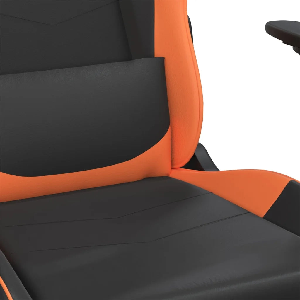 Sedia da Gaming | Sedia da e-sports Nero e Arancione in Similpelle
