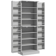 Armoire de Cuisine Buffet Cuisine Moderne 60 x 35 x 166 cm Gris