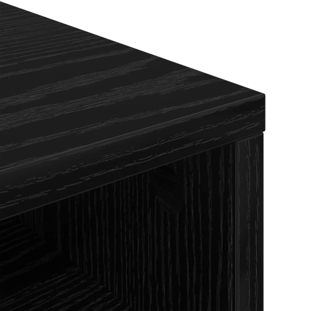 Lowboard con cassetto Rovere Nero 87 x 27,5 x 43 cm CFW5152364
