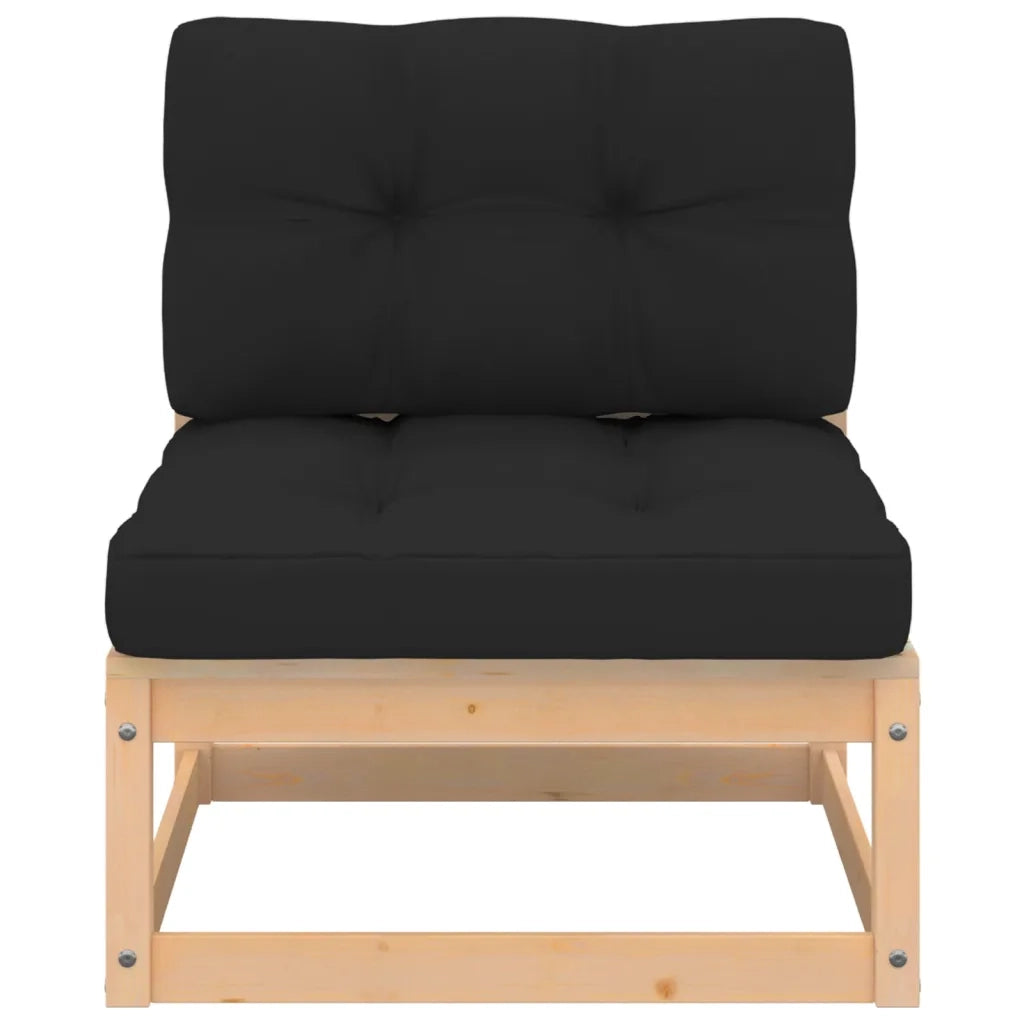 Set Divani da Giardino 4 pz con Cuscini-Sofa da giardino Legno Massello di Pino