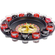 Trade Shop - Roulette Alcolica Gioco Tavolo Girevole Gioco D'azzardo Liquore 16 Bicchierini -