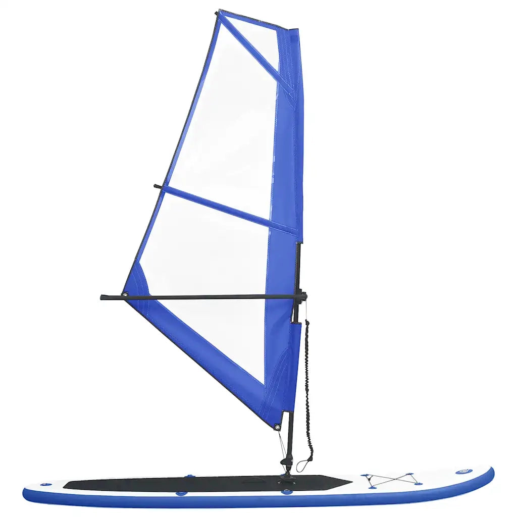 Set Tavola Gonfiabile da SUP con Vela Blu e Bianco 92210