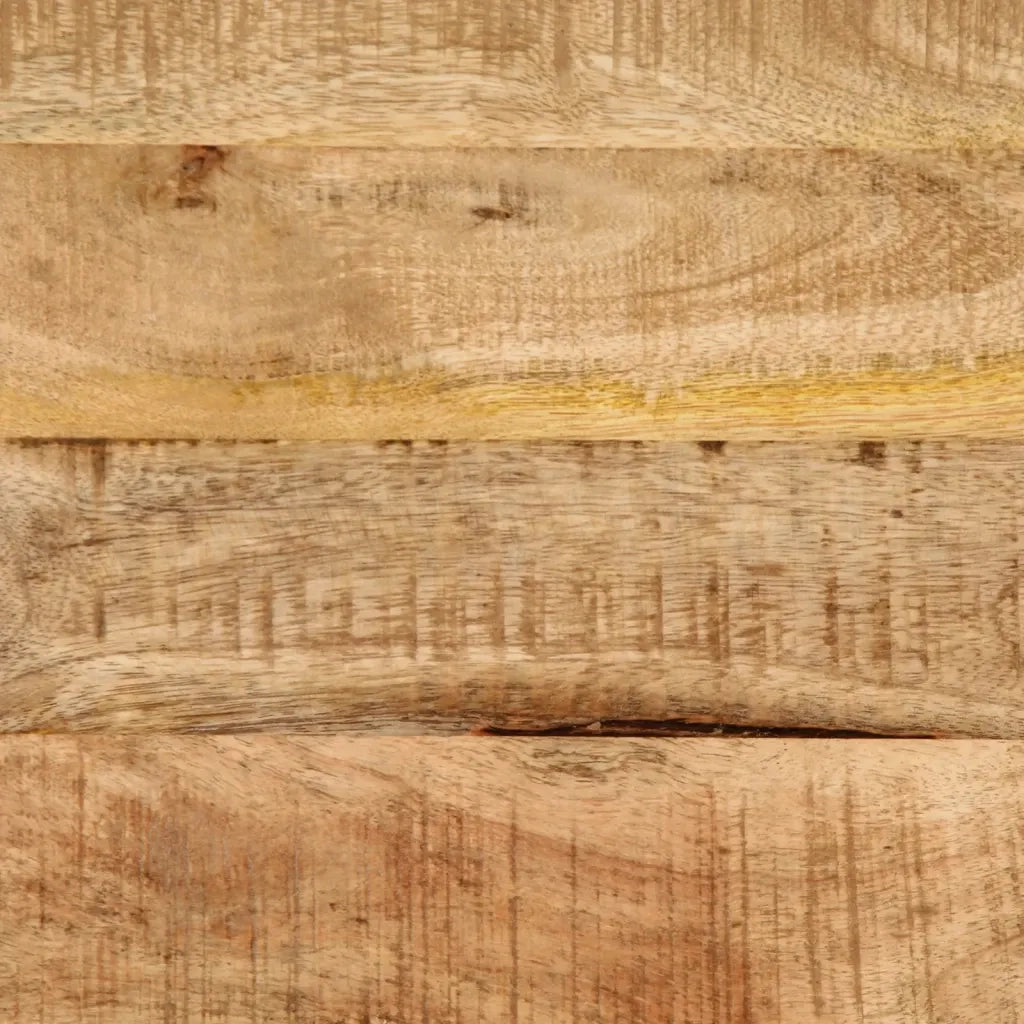 Comodino | Armadio da Notte | Mobiletto da notte 40x30x52,5 cm in Legno Massello di Mango Grezzo