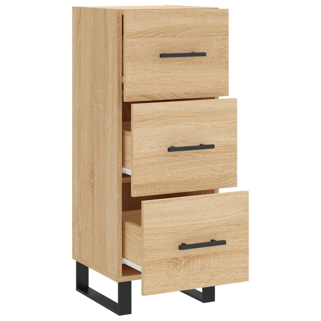 Buffet credenza cassettiera armadio mobile contenitore organizer cucina soggiorno rovere Sonoma 34,5 x 34 x 90 cm legno ingegnerizzato marrone 02_0031531