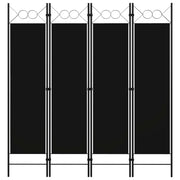 Paravento a 4 Pannelli Nero 160x180 cmcod mxl 96980