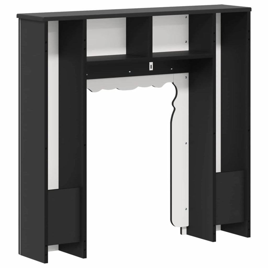 Cornice per camino Nero 93 x 20 x 89 cm Legno ingegnerizzato 8006625