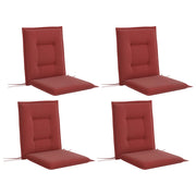 Set di 4 Cuscini per Sedie ¨C zephmum ¨C Vino 108x50x5 cm