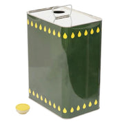 LATTA PER OLIO DA LT.10 COLOR VERDE OLIVA STRUTTURA IN ALLUMINIO CON MANIGLIA E TAPPO SALVAFRESCHEZZA