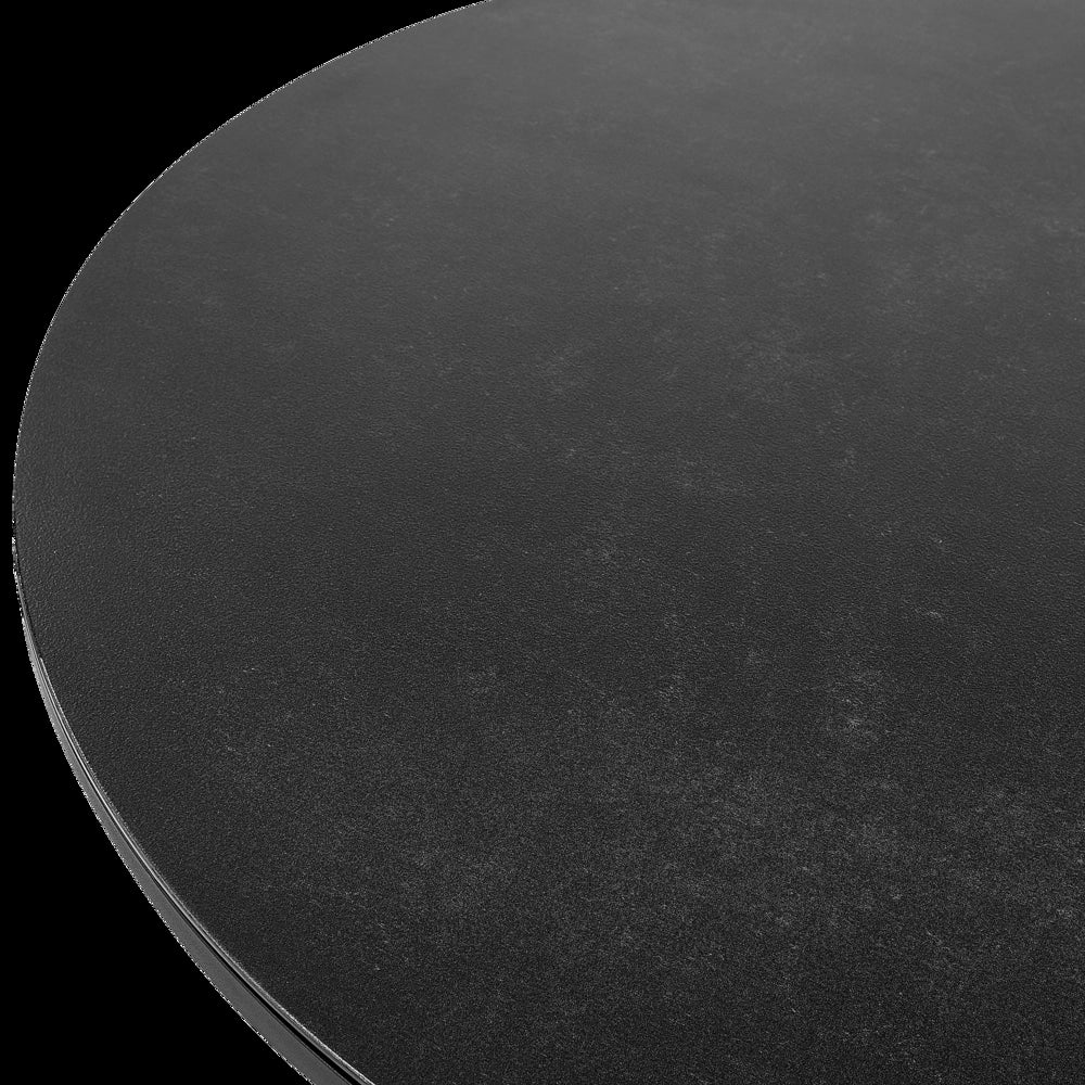 Tavolo da giardino metallo nero 110 cm tavolo da pranzo moderno per esterni