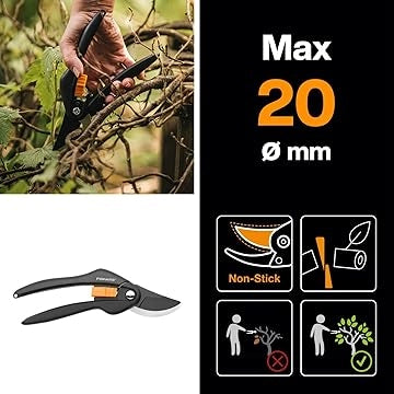 FORBICE POTA SINGLESTEP BYPASS P341  cm.20,8 (111260)    FISKARS