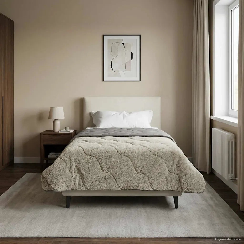 Duvet Estivo Trapuntato Grigio chiaro 155 x 220 cm