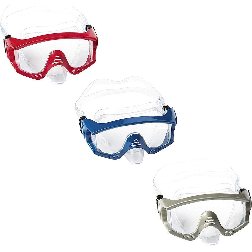 Trade Shop - Maschera Subacquea Tiger Beach 14+ Anni Da Nuoto Piscina Mare 3 Colori Ass 22044 -