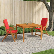 Set da pranzo da giardino 3 pezzi 3 pz Naturale 3434612