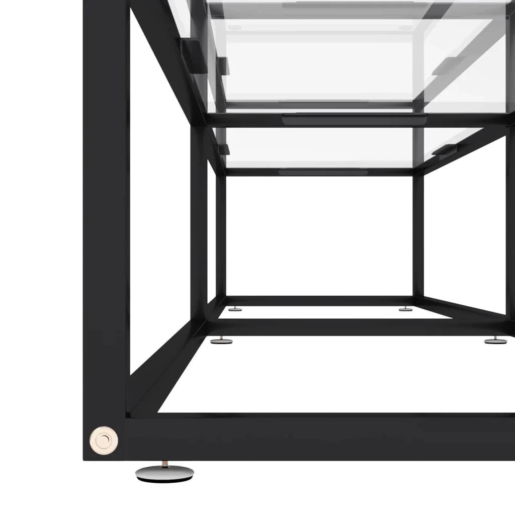 Mobile TV multimediale scaffale TV mobile TV sala da pranzo soggiorno camera da letto trasparente 180 x 40 x 40,5 cm vetro temperato trasparente 02_0028497