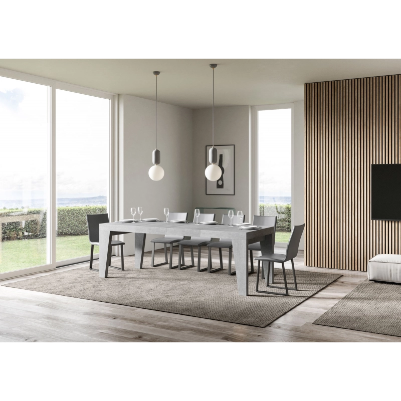 Tavolo allungabile 90x130/234 cm Naxy Premium - Cemento