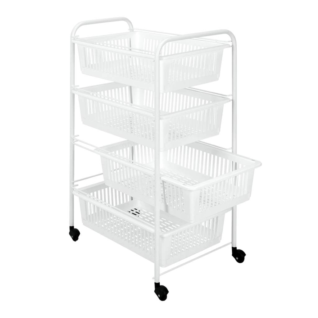 Scaffaletto 4 Piani Cm 46X35X76 Jumbotex - Metaltex