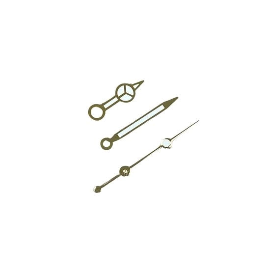 Sostituzione Set di Luce per Oreficeria - 3 Stuzzo - Per NH35/NH36 - Dimensioni 8 mm x 12 mm x 12,5 mm - Indicatore Oro/Argento Rosa/Argento