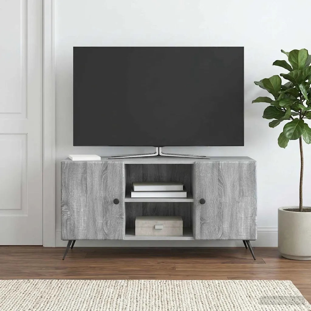 Mobile TV Grigio Sonoma 102 x 34,5 x 50 cm Legno ingegnerizzato 895621