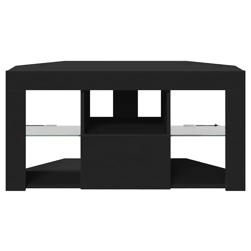 Mobile TV LED Angolare Nero 100 x 40 x 50 cm Legno multistrato 889796