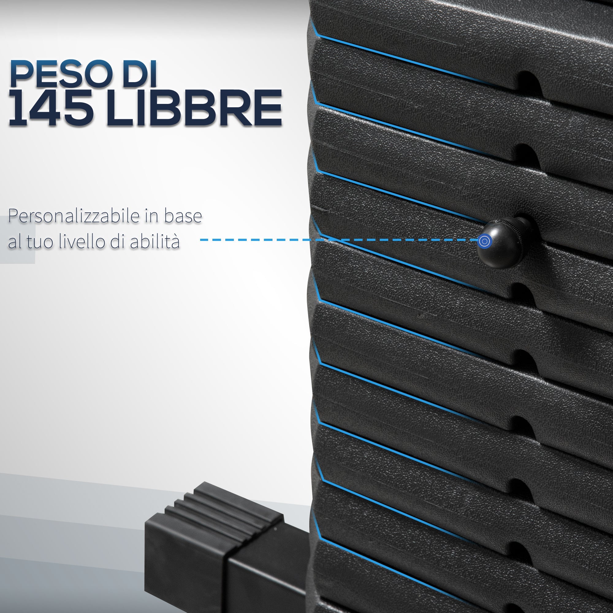 Stazione Fitness con Seduta e Schienale Imbottiti 135x103x210 cm in Acciaio e PU Nero