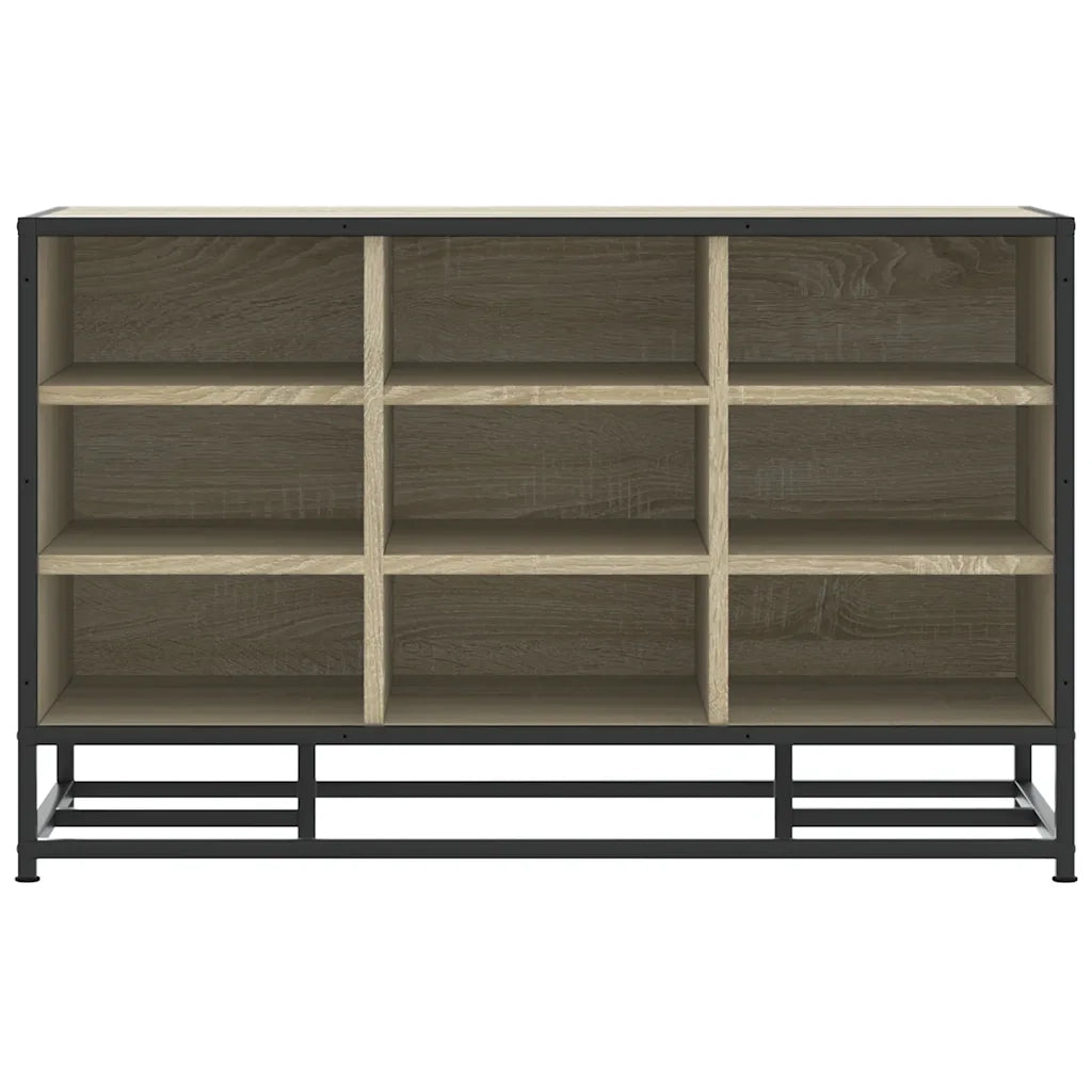 Scarpiera Sonoma Rovere 84x40x53,5 cm in Truciolato e Metallo 849230